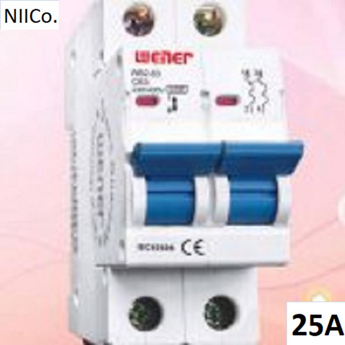 Circuit Breaker Wener MCB-Double Pole 25A